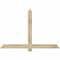 Ekena Millwork Eugene Rough Sawn Timber Gable Bracket, Douglas Fir, 60"W x 40"H x 4"D x 4"F, 16/12 Pitch GBW060X40X0404EUG00RDF - alternate 1